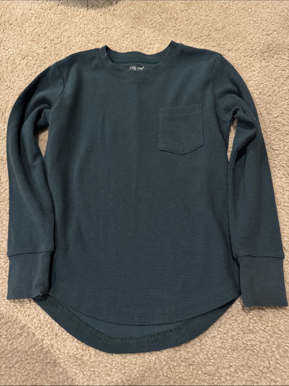 Little Bipsy Long Sleeve Pocket Top - Dark Teal
